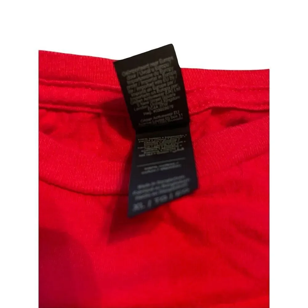 Gildan Red Soft Style Cotton Crew Neck Short Sleeve Ducati Graphic T-Shirt XL